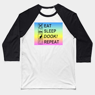 Eat Sleep Dook! Repeat Rainbow Ferret Baseball T-Shirt